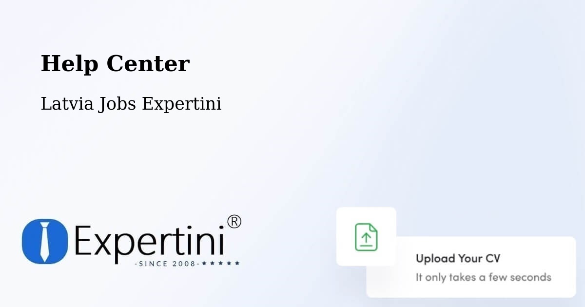 Help Center – Jūrmala - Latvia Jobs Expertini